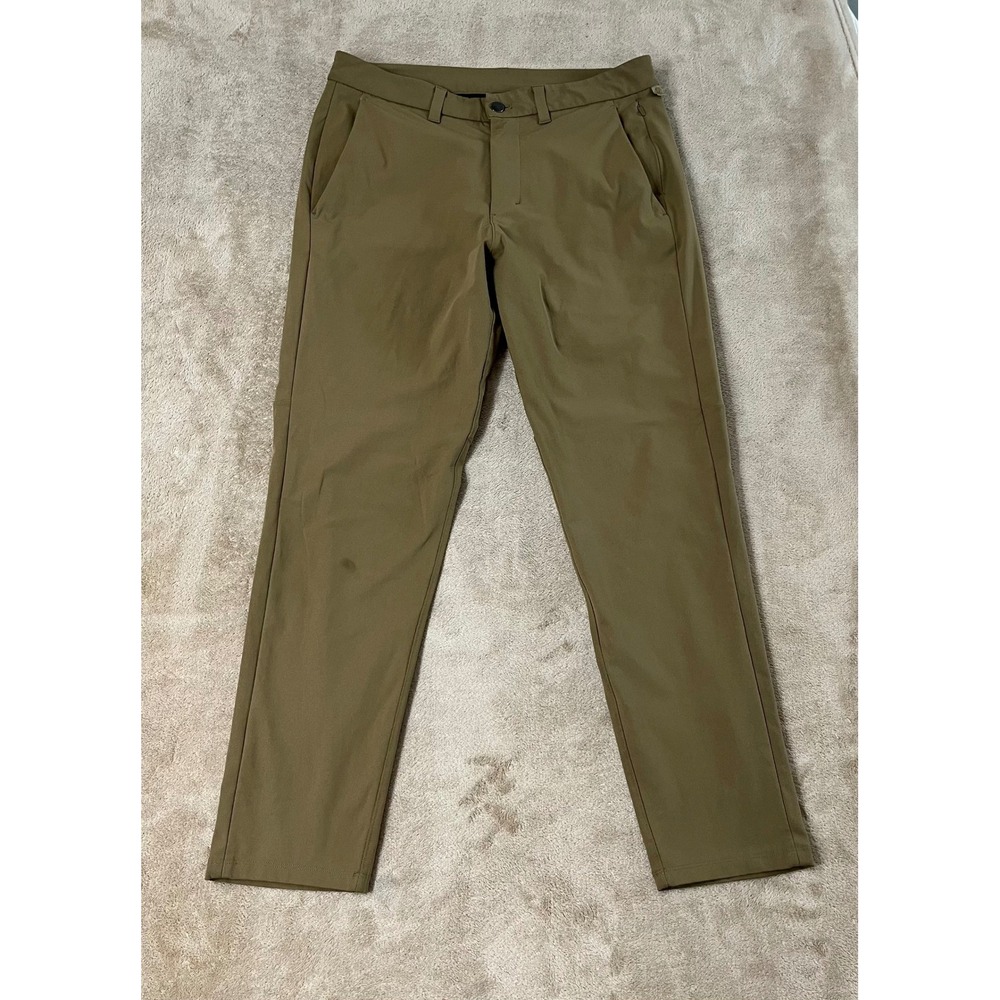 Lululemon ABC Classic-Fit Trouser *Warpstreme Men's 28" Size 32 Olive Brown